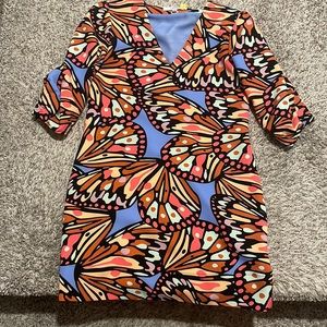 Crosby by Mollie Burch butterfly print mini dress